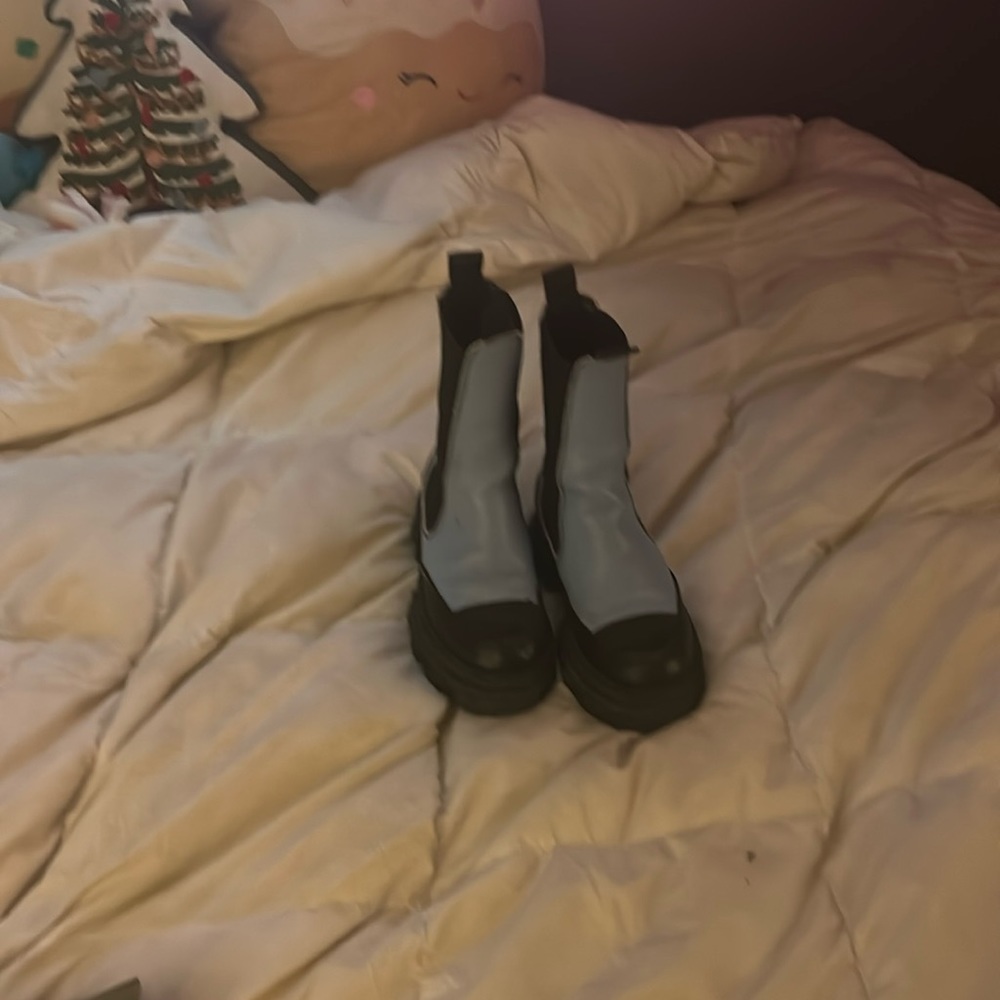 Ganni blue and black Plattform boot